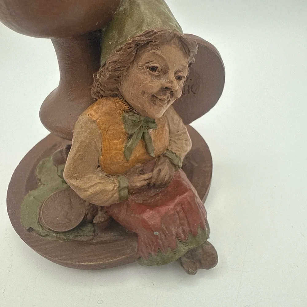 VTG 1983 Tom Clark Gnomes Mrs Wink & Wink Too Signed candlestick Holders retired